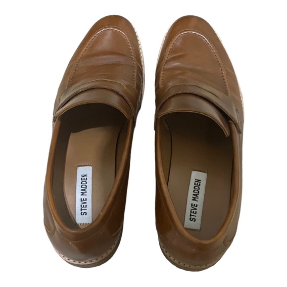 Men’s Steve Madden Nyles Brown Penny Loafers Shoes - Picture 2 of 5